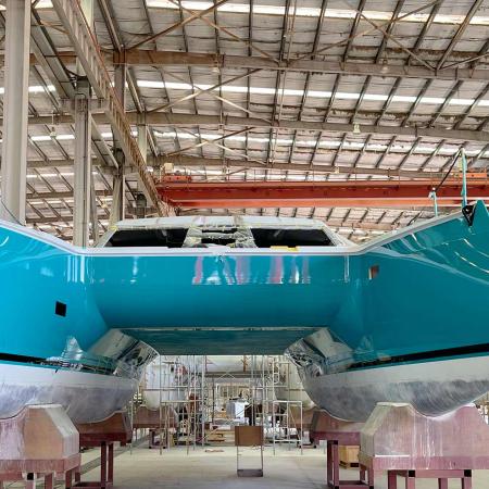 00 Titel Katamaran Produktion Xiamen HH Catamarans